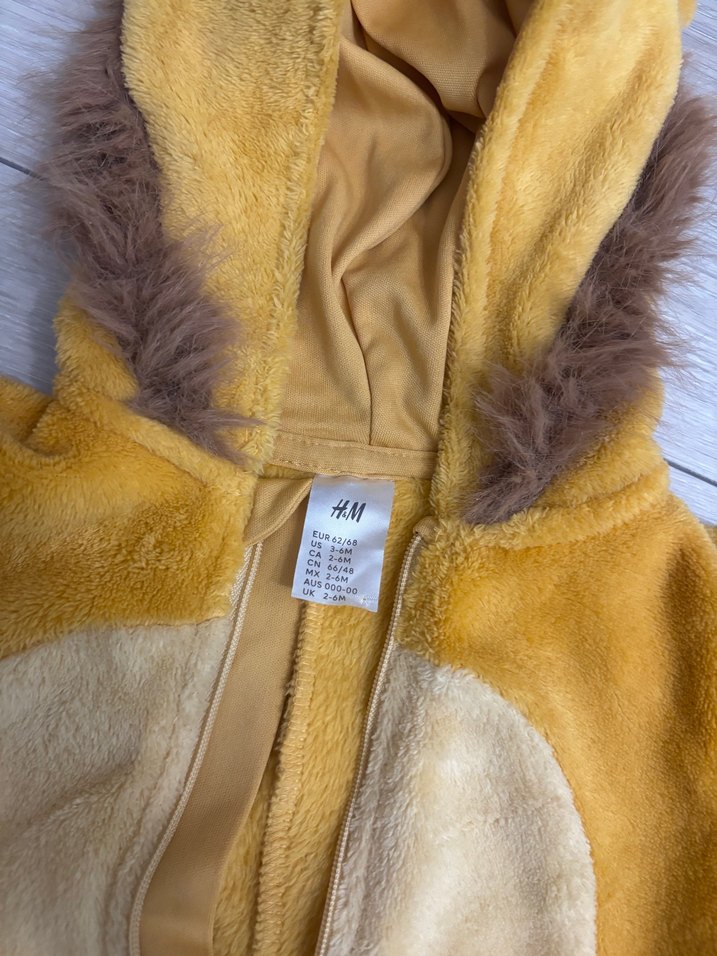 Peluş Aslan Desenli Bebek Tulumu - Görsel 4