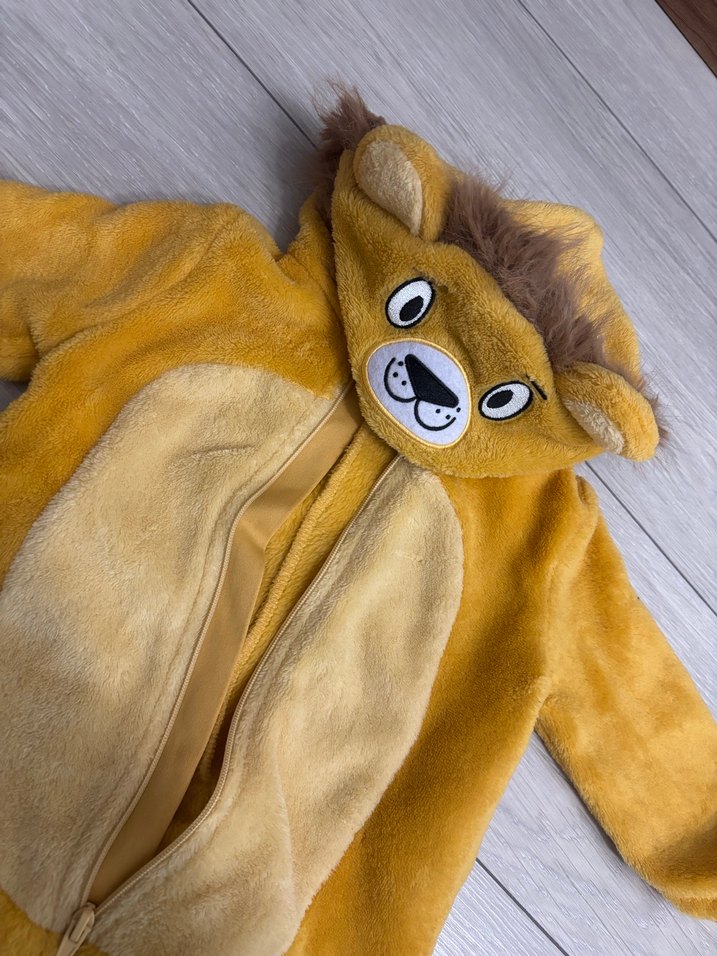 Peluş Aslan Desenli Bebek Tulumu - Görsel 3