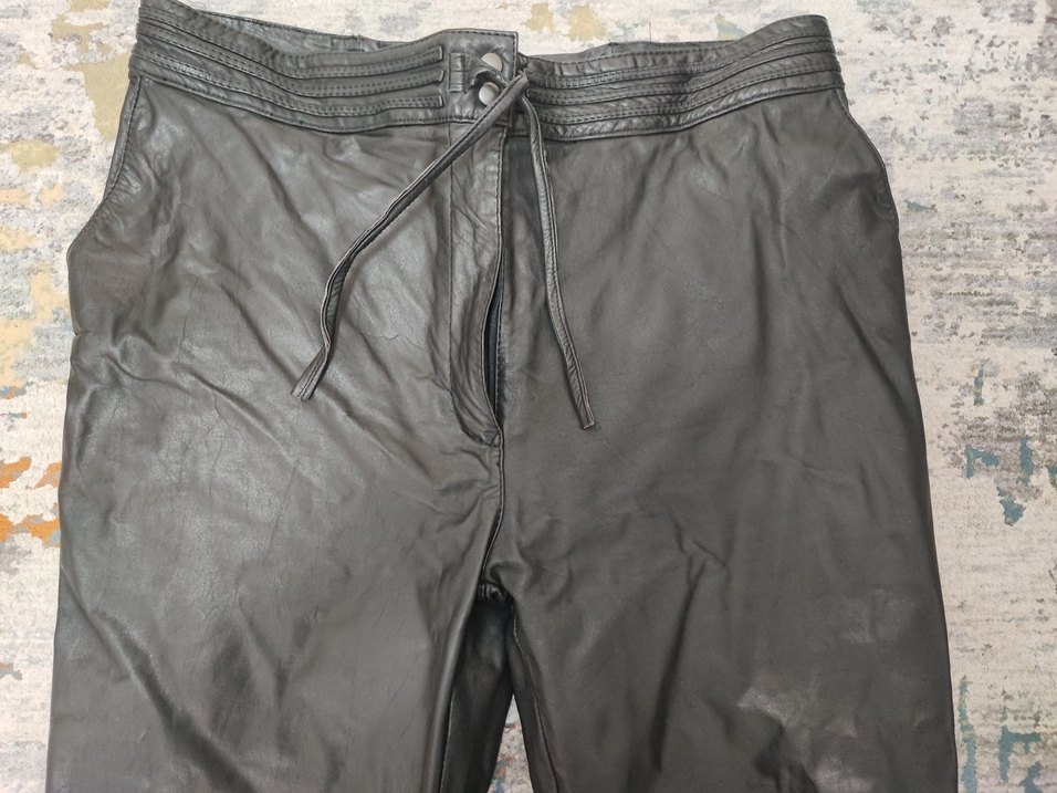 Unisex Hakiki Deri Pantolon - Görsel 4