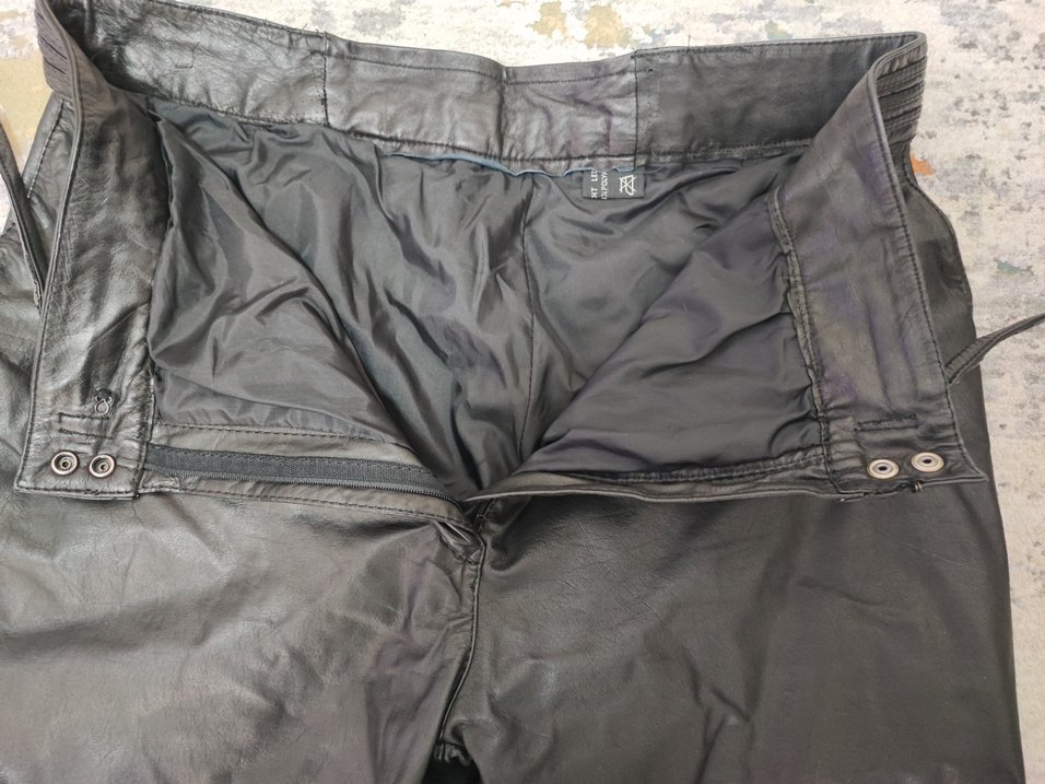 Unisex Hakiki Deri Pantolon - Görsel 2