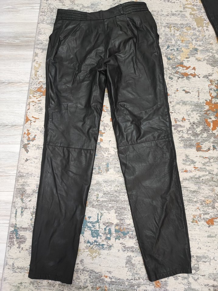 Unisex Hakiki Deri Pantolon - Görsel 5