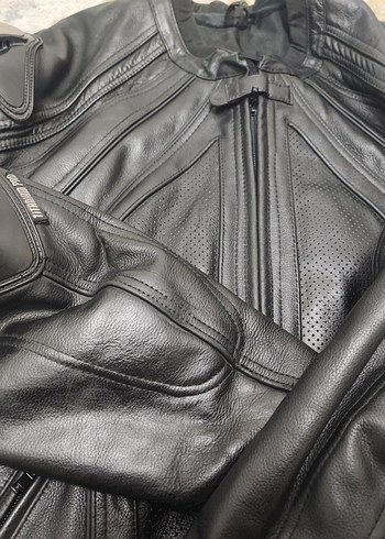 Frank Thomas deri erkek motorcu montu. - Görsel 4