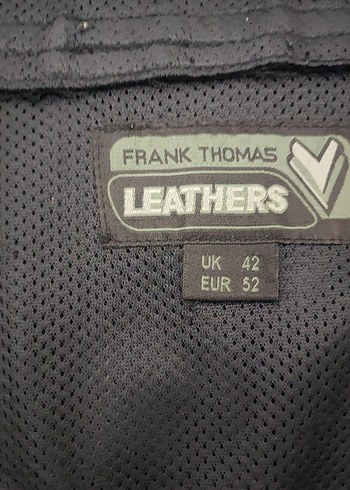 Frank Thomas deri erkek motorcu montu. - Görsel 6