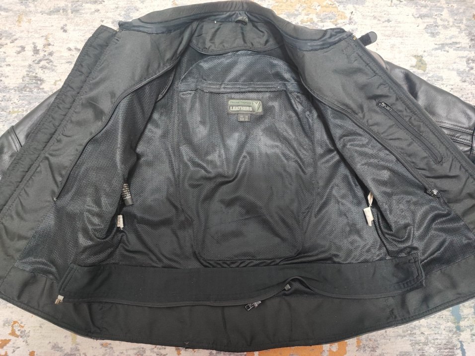 Frank Thomas deri erkek motorcu montu. - Görsel 5