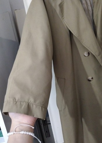 Kemerli Midi Bej Kadın Trençkot - Görsel 6