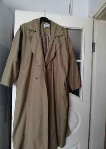 Kemerli Midi Bej Kadın Trençkot - Görsel 5