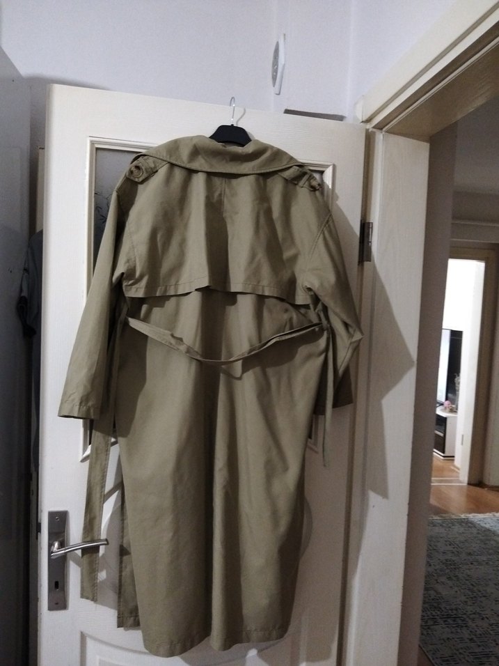 Kemerli Midi Bej Kadın Trençkot - Görsel 2