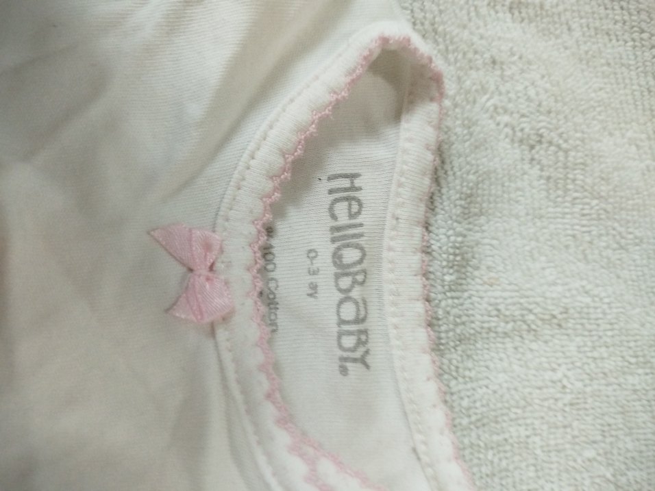 Fırfırlı Beyaz pembe Bebek takım - Görsel 2