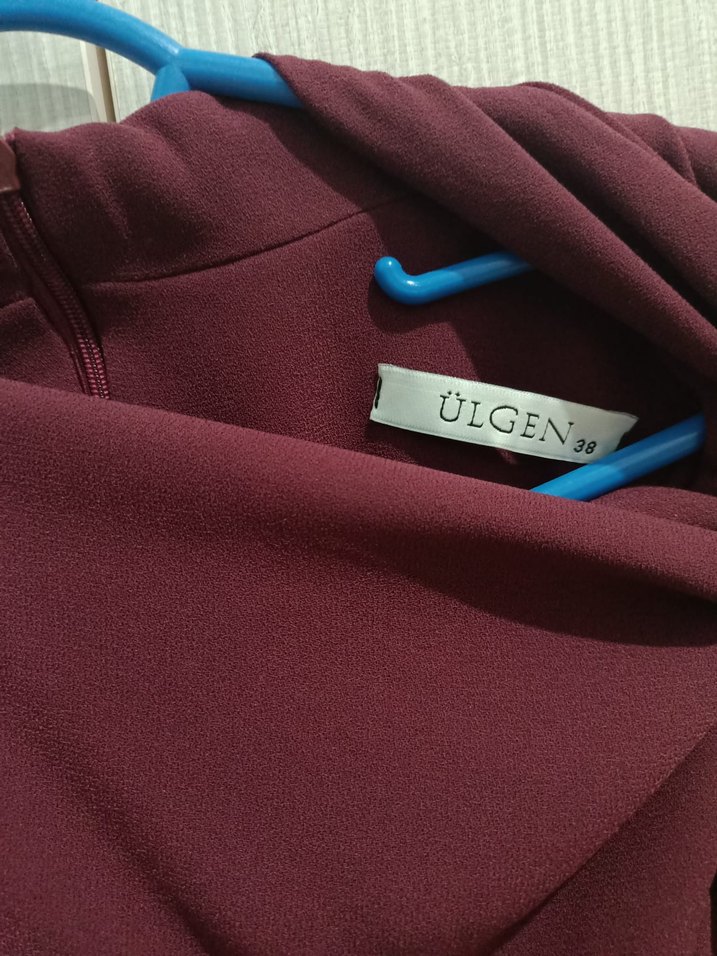 Düğmeli Mürdüm Takım - Görsel 2