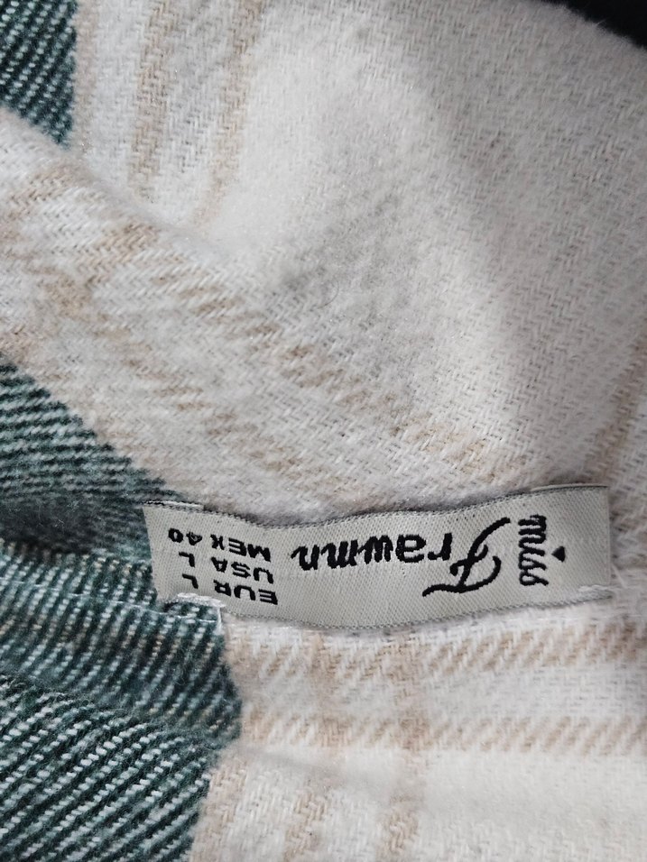 Ekose Pamuklu Oduncu Gömleği Kadın - Görsel 3