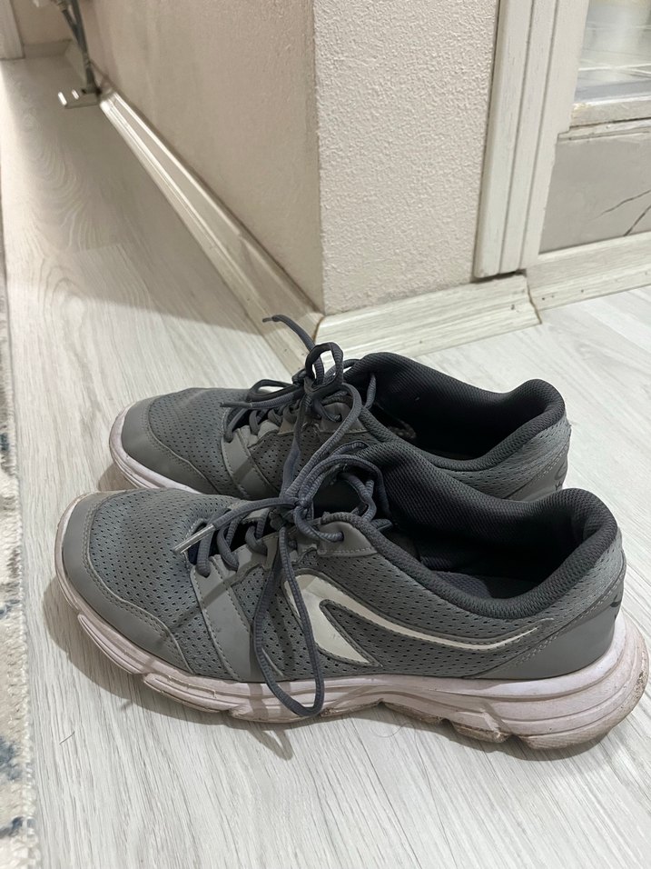 Gri Bağcıklı erkek Spor Ayakkabı - Görsel 2