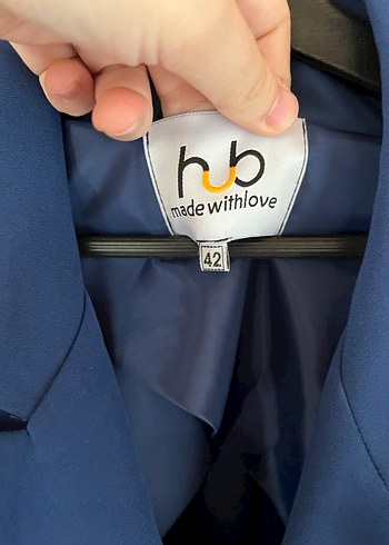 Düğmeli Lacivert Kadın Blazer Ceket - Görsel 14