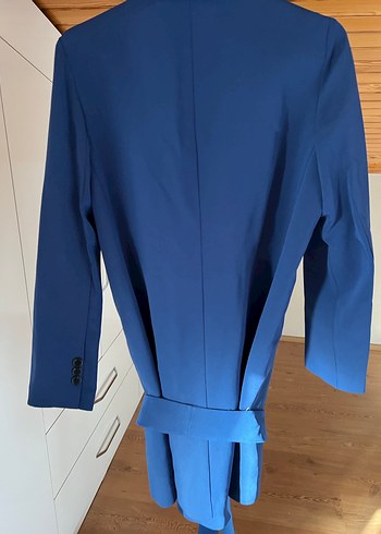 Düğmeli Lacivert Kadın Blazer Ceket - Görsel 9