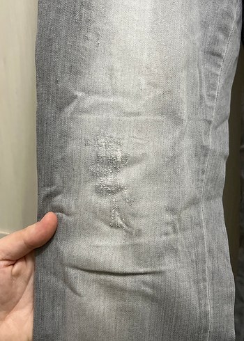 Gri Denim Kadın Jean Pantolon - Görsel 2