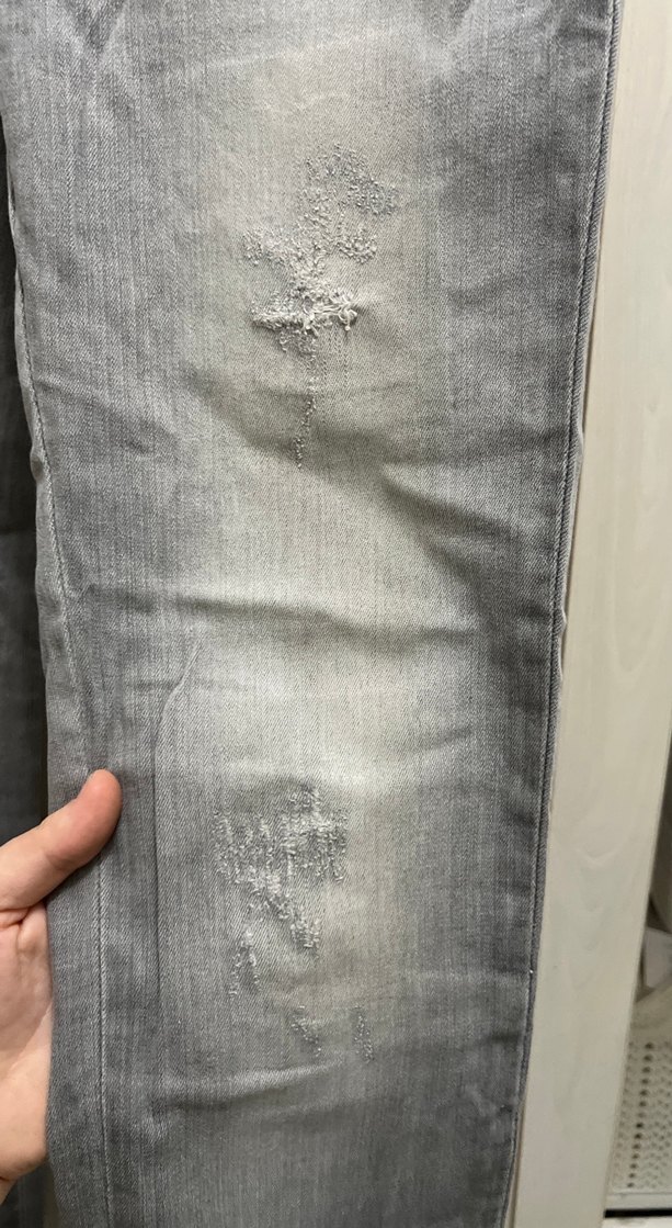 Gri Denim Kadın Jean Pantolon - Görsel 3