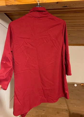 Kırmızı şal yaka ceket - Görsel 5