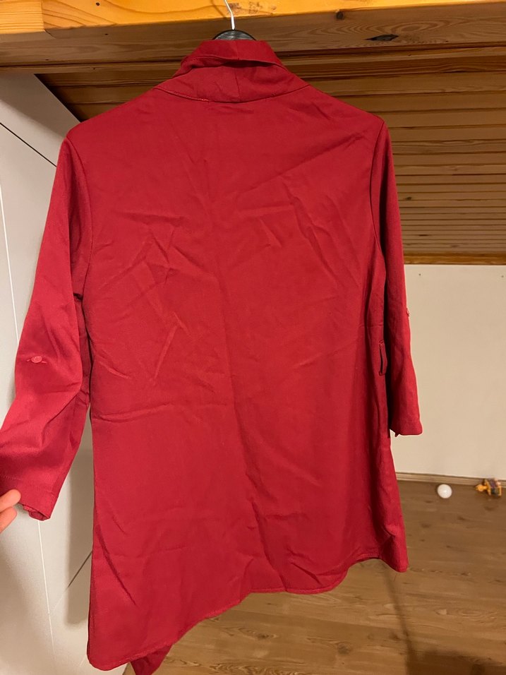 Kırmızı şal yaka ceket - Görsel 5