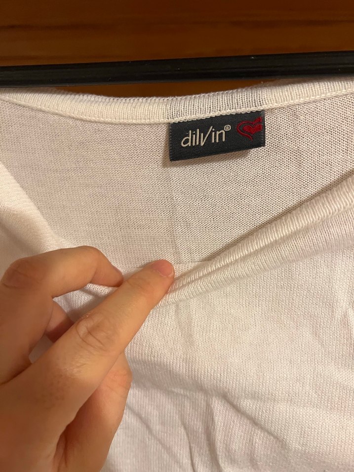 Dantel Detaylı Beyaz Kadın Triko - Görsel 5