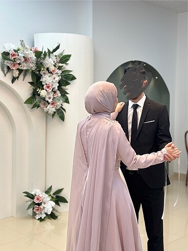 42 Beden pembe Renk Nişan elbise