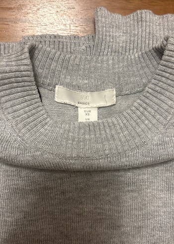 Gri Keten Kumaş Kadın Sweatshirt