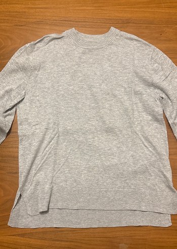 H&M Gri Keten Kumaş Kadın Sweatshirt