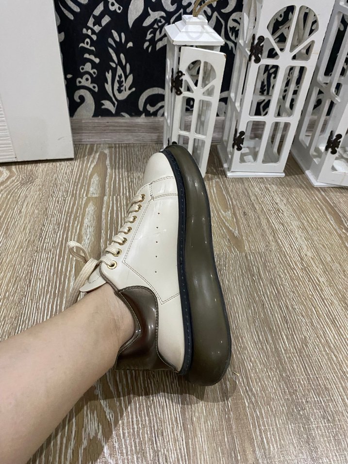 Kadın krem rengi ayakkabı - Görsel 5