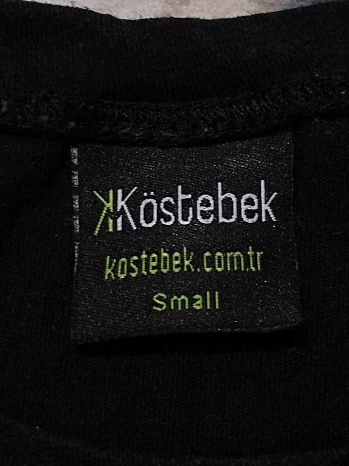 Siyah Baskılı unisex Tişört - Görsel 3