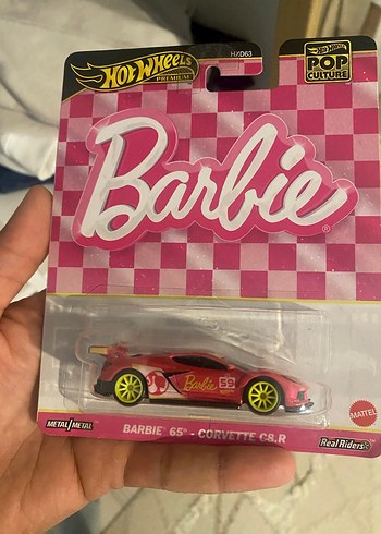 Parlak Pembe Barbie Corvette Oyuncak Araba