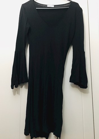 Siyah V Yaka Fermuarlı Bluzu - Görsel 3