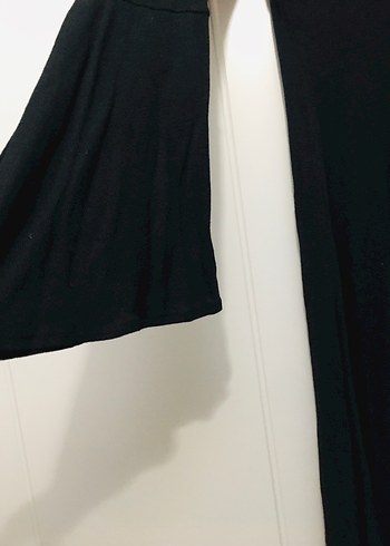 Siyah V Yaka Fermuarlı Bluzu - Görsel 2