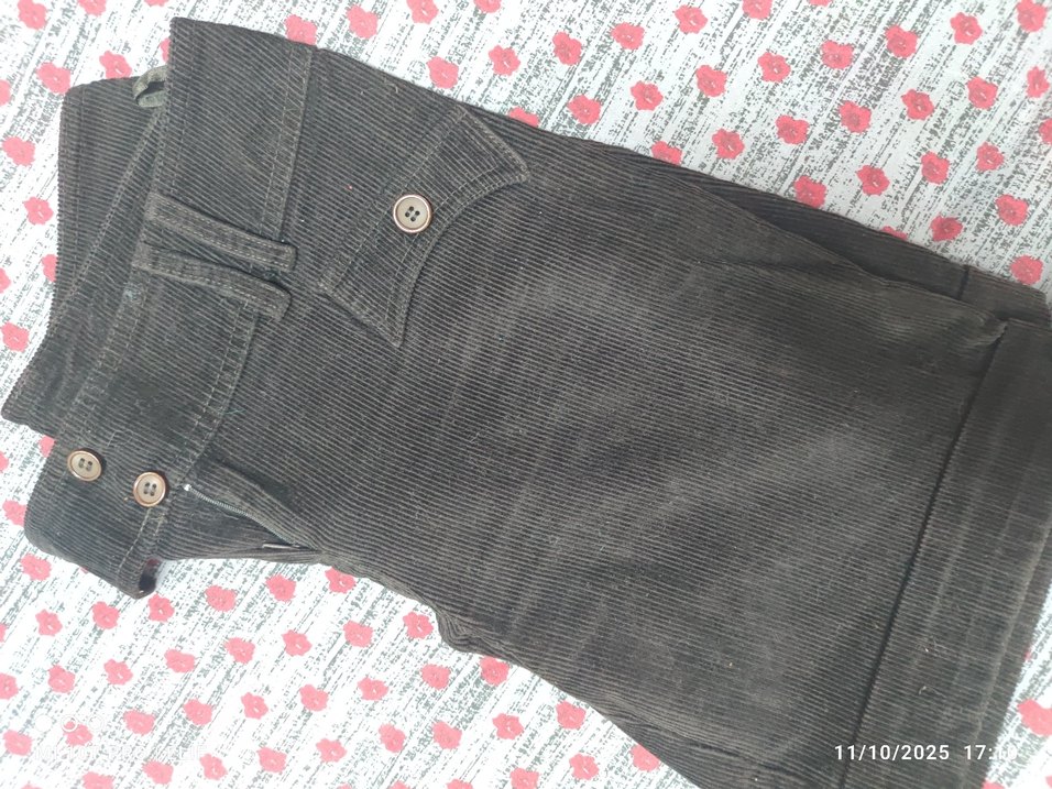 Detaylı kadife kışlık şort - Görsel 2