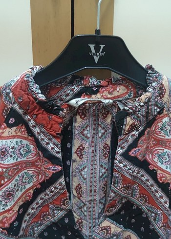 Bohem etnik desenli tunik - Görsel 2