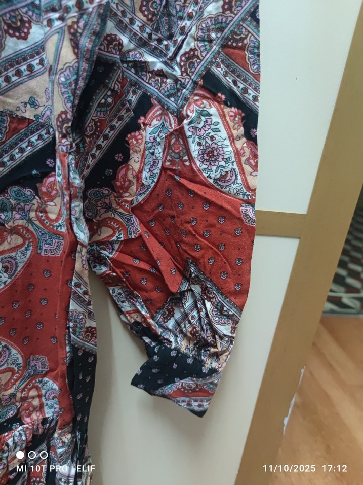 Bohem etnik desenli tunik - Görsel 3