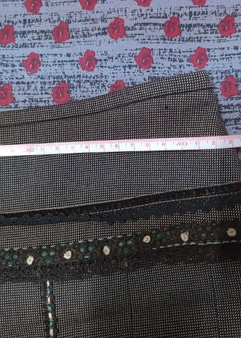 Nakışlı bohem etek vintage - Görsel 5