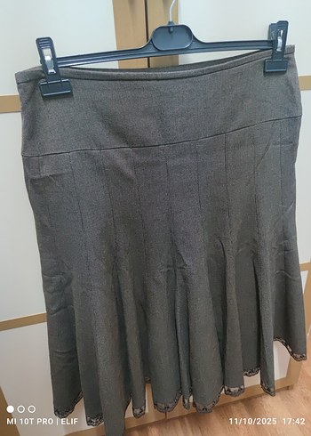 Nakışlı bohem etek vintage - Görsel 4