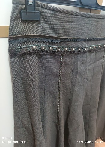 Nakışlı bohem etek vintage - Görsel 2