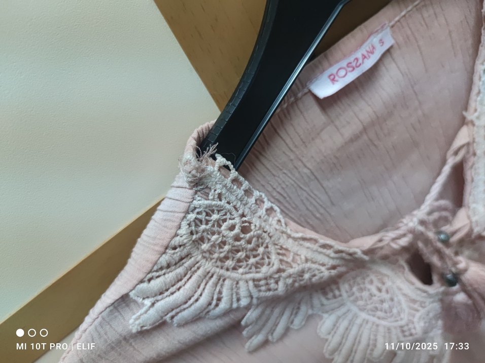 Dantel detaylı prenses bluz - Görsel 4