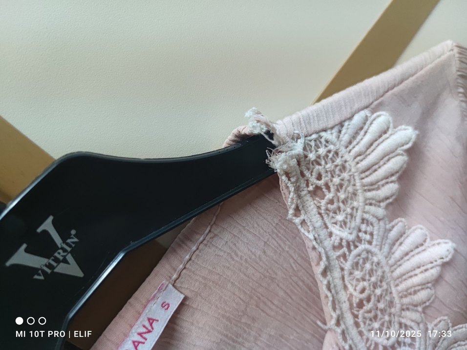 Dantel detaylı prenses bluz - Görsel 5