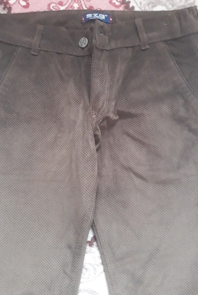 Kadın Kahverengi Süet Kemerli Rahat Pantolon - Görsel 2