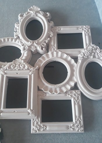 Beyaz Çoklu Dekoratif Çerçeve - Görsel 2