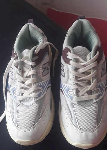 Beyaz Gri Bağcıklı Kadın Spor Ayakkabı - Görsel 2