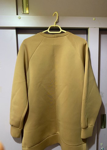 Sarı Oversize Kadın Sweatshirt