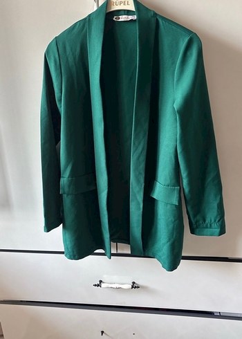 Yeşil Kadın Blazer Ceket