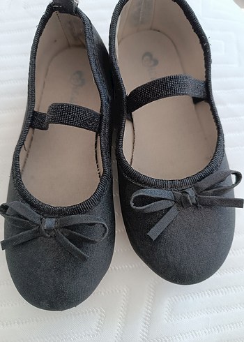 Kız Çocuk Gri Fiyonk Detaylı Babet - Görsel 2