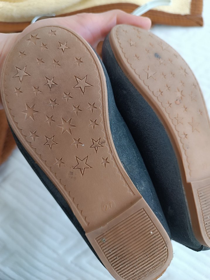 Kız Çocuk Gri Fiyonk Detaylı Babet - Görsel 3