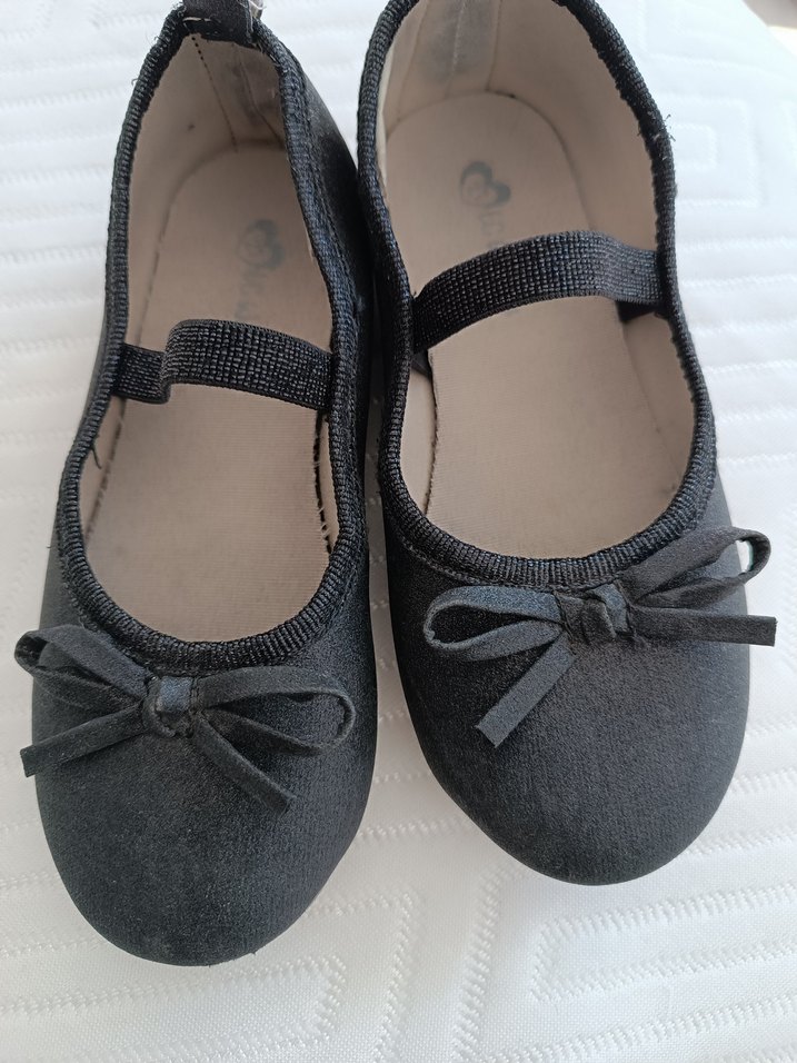 Kız Çocuk Gri Fiyonk Detaylı Babet - Görsel 2