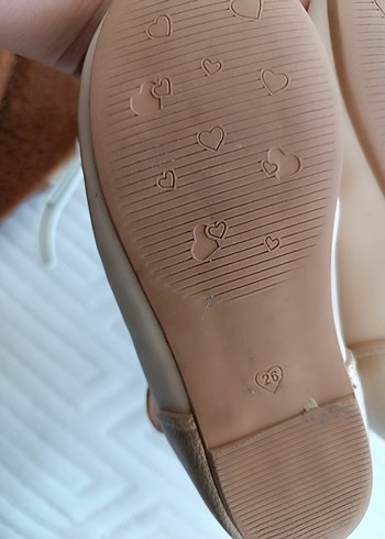 Bej Kız Çocuk Fiyonklu Babet Ayakkabı - Görsel 4