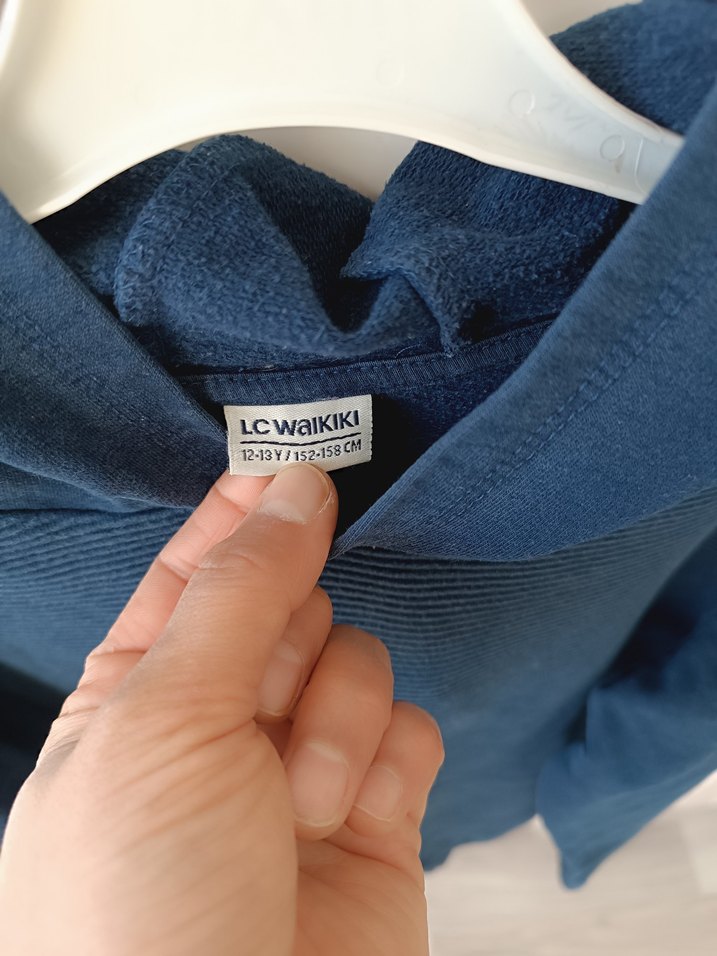 Erkek Çocuk Kapüşonlu Mavi Sweatshirt - Görsel 3