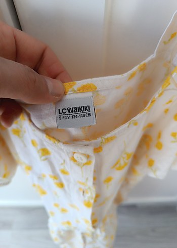 Sarı Nakışlı Bohem Kız Elbisesi - Görsel 2