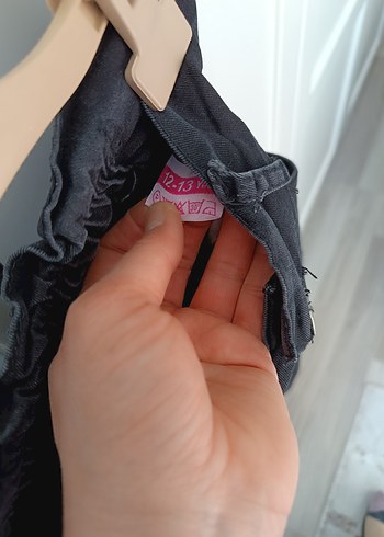 Gri Düğmeli Kadın Denim Pantolon - Görsel 4